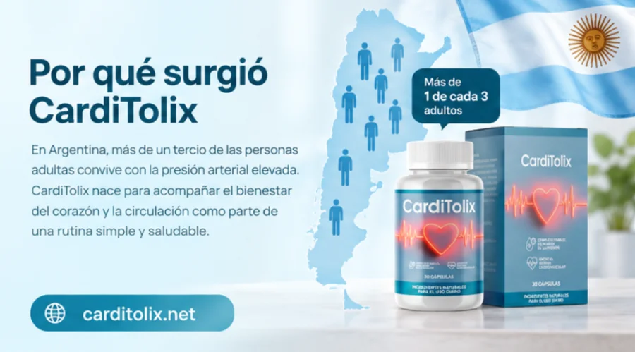CardiTolix — suplemento en cápsulas, frasco y caja