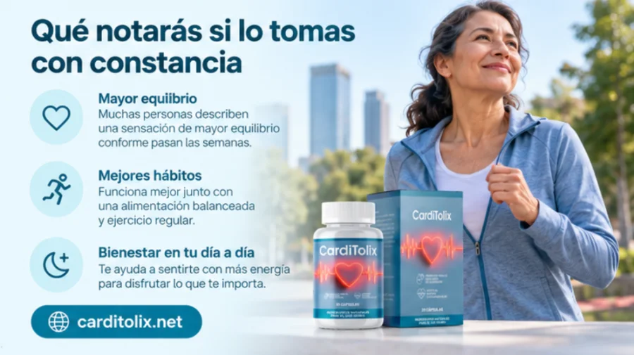 CardiTolix — toma diaria del suplemento con un uso regular