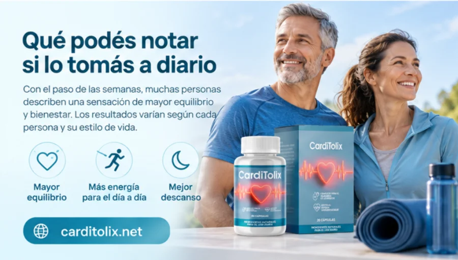 CardiTolix — toma diaria del suplemento con un uso regular