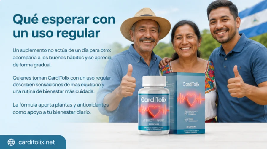 CardiTolix — toma diaria del suplemento con un uso regular